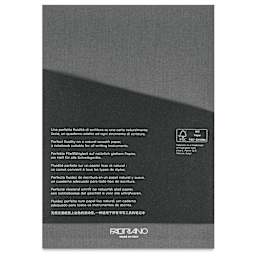 Fabriano Ecoqua Plus Glue-Bound Notebook - Grey, 8-1/4" x 11-7/10", Lined, back cover