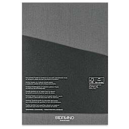 Fabriano Ecoqua Plus Glue-Bound Notebook - Grey, 8-1/4" x 11-7/10", Dot Grid, back cover