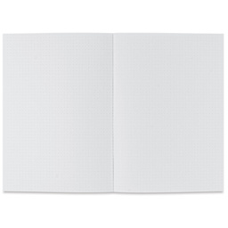 Fabriano Ecoqua Plus Glue-Bound Notebook - Red, 5-4/5" x 8-1/4", Dot Grid, open