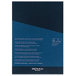 Fabriano Ecoqua Plus Glue-Bound Notebook - Navy, 5-4/5" x 8-1/4", Lined, back cover