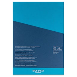 Fabriano Ecoqua Plus Glue-Bound Notebook - Turquoise, 8-1/4" x 11-7/10", Lined, back cover