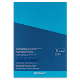 Fabriano Ecoqua Plus Glue-Bound Notebook - Turquoise, 8-1/4" x 11-7/10", Dot Grid, back cover