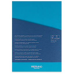 Fabriano Ecoqua Plus Glue-Bound Notebook - Turquoise, 5-4/5" x 8-1/4", Dot Grid, back cover