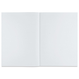 Fabriano Ecoqua Plus Glue-Bound Notebook - Wine, 8-1/4" x 11-7/10", Lined, open