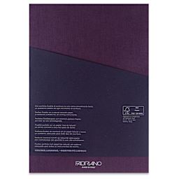 Fabriano Ecoqua Plus Glue-Bound Notebook - Wine, 8-1/4" x 11-7/10", Lined, back cover