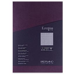Fabriano Ecoqua Plus Glue-Bound Notebook - Wine, 8-1/4" x 11-7/10", Lined, front cover