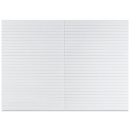 Fabriano Ecoqua Plus Glue-Bound Notebook - Wine, 5-4/5" x 8-1/4", Lined, open