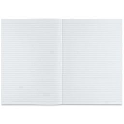 Fabriano Ecoqua Plus Glue-Bound Notebook - Lime, 8-1/4" x 11-7/10", Lined, open