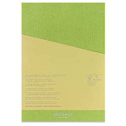 Fabriano Ecoqua Plus Glue-Bound Notebook - Lime, 8-1/4" x 11-7/10", Lined, back cover