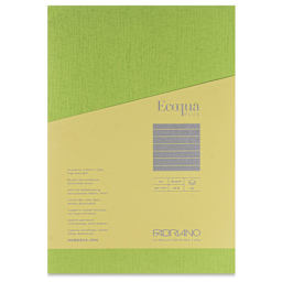 Fabriano Ecoqua Plus Glue-Bound Notebook - Lime, 8-1/4" x 11-7/10", Lined, front cover
