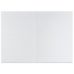 Fabriano Ecoqua Plus Glue-Bound Notebook - Lime, 5-4/5" x 8-1/4", Lined, open