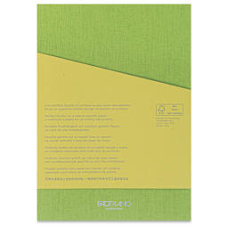 Fabriano Ecoqua Plus Glue-Bound Notebook - Lime, 5-4/5" x 8-1/4", Lined, back cover
