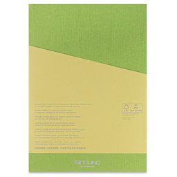 Fabriano Ecoqua Plus Glue-Bound Notebook - Lime, 8-1/4" x 11-7/10", Dot Grid, back cover