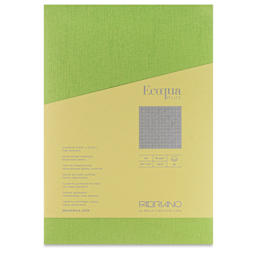 Fabriano Ecoqua Plus Glue-Bound Notebook - Lime, 8-1/4" x 11-7/10", Dot Grid, front cover