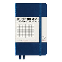 Leuchtturm1917 Squared Hardbound Notebook - Navy, 3-1/2" x 6"