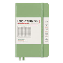 Leuchtturm1917 Squared Hardbound Notebook - Sage, 3-1/2" x 6"
