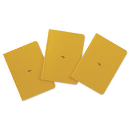 Leuchtturm1917 Bullet Journal Pocket Edition, Yellow, Pkg of 3, out of packaging