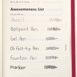 Leuchtturm1917 Change Journals, swatch of pen marks on paper