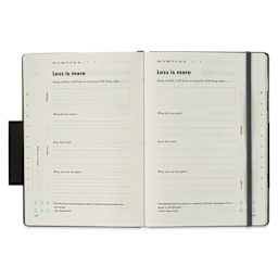 Leuchtturm1917 Change Journal - Anthracite, 5-3/4" x 8-1/4" (open to show paper)