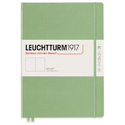 Leuchtturm1917 Blank Hardcover Notebook - Sage, Slim, 8-3/4" x 12-1/2"