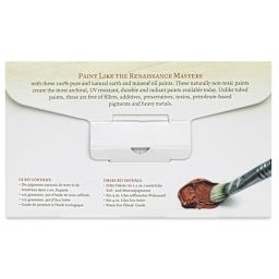 Natural Earth Paint Complete Oil Paint Kit (back of packaging)