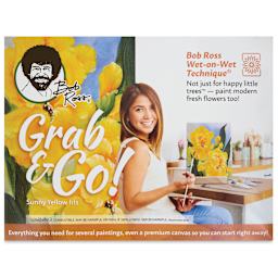 Bob Ross Grab and Go Floral Paint Kit - Sunny Yellow Iris
