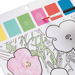 Mudpuppy Watercolor Paint-In Kit - Andy Warhol, close-up of palette