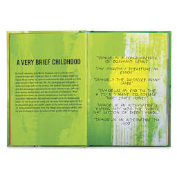 Desperately Seeking Basquiat - Spread discussing his childhood
