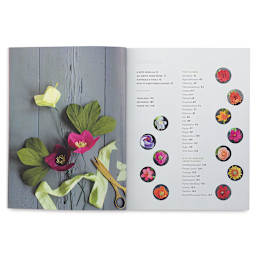 Crepe Paper Flowers - Inside spread showing Table of Contents