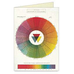 Cavallini Color Wheel Boxed Note Cards and Envelopes - Set of 8, system of colors card cover design