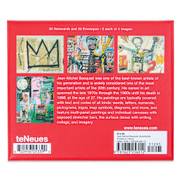 Basquiat Quicknote Cards and Envelopes, Pkg of 20, back of packaging