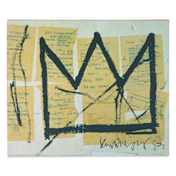 Basquiat Quicknote Cards and Envelopes, Pkg of 20, crown card