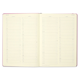 Leuchtturm1917 2026 18-Month Weekly Planner & Notebook - Dusty Rose, A5, March, April, May, and June short note page
