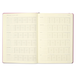 Leuchtturm1917 2026 18-Month Weekly Planner & Notebook - Dusty Rose, A5, project plan pages