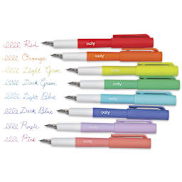 Ooly Color Write Fountain Pens, Set of 8, swatches