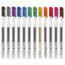 Ooly Very Berry Strawberry Scented Gel Pens, caps off