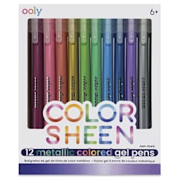 Ooly Color Sheen Metallic Gel Pens Set, front of package