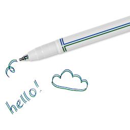 Ooly Seeing Double Fine Double Tip Markers (marker with hello and a cloud)