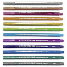 Ooly Color Sheen Metallic Markers - Set of 12, out of package