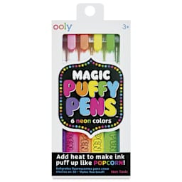 Ooly Magic Puffy Pen Set - Set of 6, Assorted, front of package