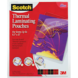 3M Thermal Laminating Pouch 8.5" x 11" Pkg of 50