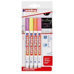 edding Chalk Marker Set 4-Marker Neon Colors Set