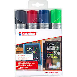 edding Chalk Marker Set 4-Marker Set