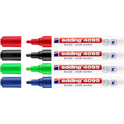 edding Chalk Marker Set 4-Marker Set