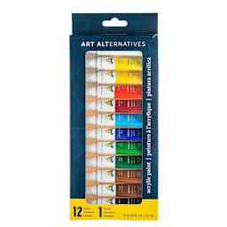 Economy Acrylic Paint Sets 12-Color Set - 12ml Tubes
