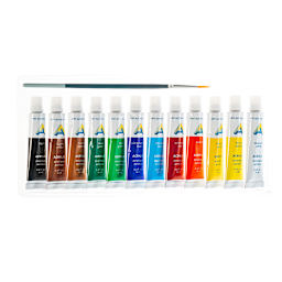 Economy Acrylic Paint Sets 12-Color Set - 12ml Tubes