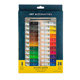 Economy Acrylic Paint Sets 24-Color Set - 12ml Tubes