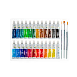 Economy Acrylic Paint Sets 24-Color Set - 12ml Tubes