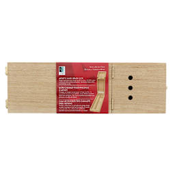 Artist's Easel Brush Boxes Long - 14" x 4.5" x 1-7/8" - Natural Hardwood