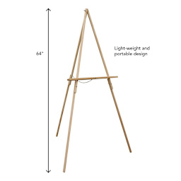 Display Easels Natural - Basic Wood Tripod - Peggable